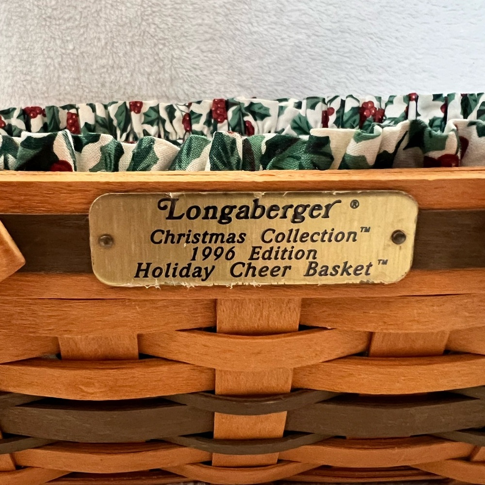 Longaberger Holiday Cheer Basket - Brown and Green